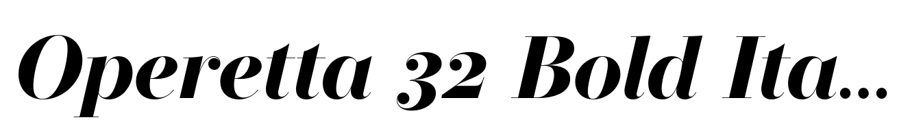 Operetta 32 Bold Italic
